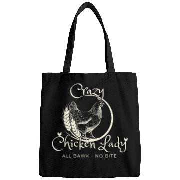 Discover Crazy Chicken Lady Print Bags
