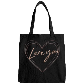 Discover Heart Lines Love You Bags