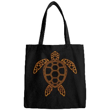 Discover Neon Lava Sea Turtle Design Bags