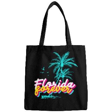Discover Florida Forever – Neon Palm Paradise Bags