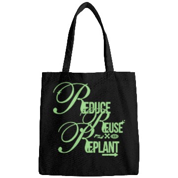 Discover Reduce Reuse Replant – Green Eco Script Bags