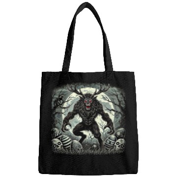 Discover Wendigo Monster Deer Easter Werewolf Creepy Bags