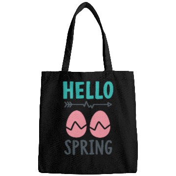Discover Hello Spring - Spring Design with Easter Eggs Bags