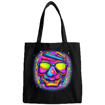 Discover Neon Style Skull Rave Party Glow Bags