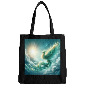 Discover Green & Gold Rising Phoenix Bags