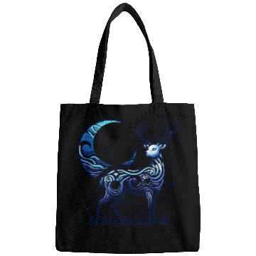 Discover Celestial Deer Under Starry Night Moon Bags