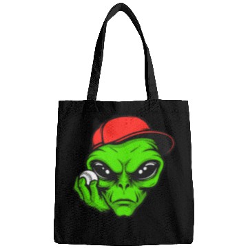 Discover Grey Alien Baseball Bags