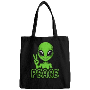 Discover Grey Alien Peace Bags