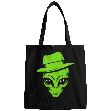 Discover Grey Alien Retro Gangster Bags