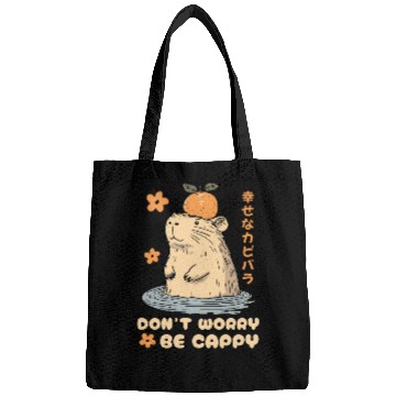 Discover Don't Worry Be Cappy Cute Happy Japanese Capybara Bags