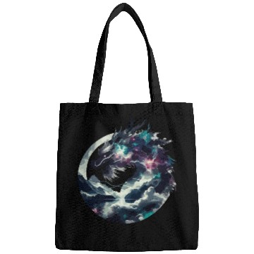 Discover Zen Black Chinese Dragon Bags