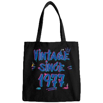 Discover Vintage 1977 Graffiti Glitch - 48 Years of Style Bags