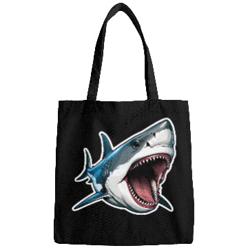 Discover Big White Shark Attack Bags
