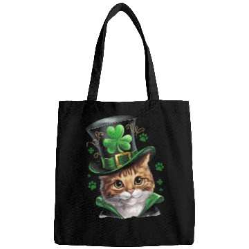 Discover Irish Cat Shamrock St Patricks Day Bags