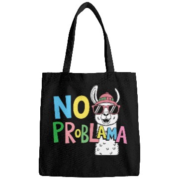Discover No ProbLama – Funny Casual Colorful Llama Design Bags