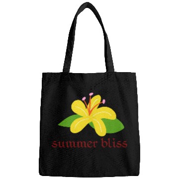 Discover Bright Yellow Summer Blossom Design Bags