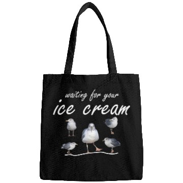 Discover ice cream seagull sea sailing coast ocean Bags
