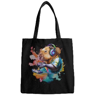 Discover Funny Video Games Capybara Funny Capybara Gamer Bags