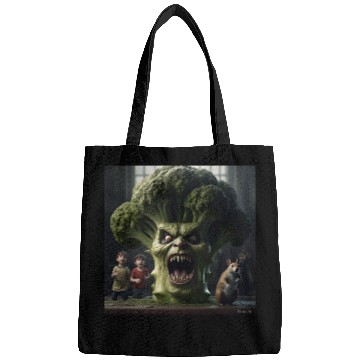 Discover a hyper realistic cinematicmean broccoli. Bags