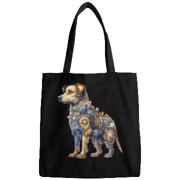 Discover Steampunk Fantasy Labrador Puppy Dog Bags