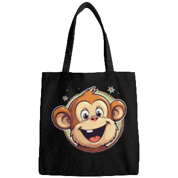 Discover Cute Cartoon Monkey Face Bags