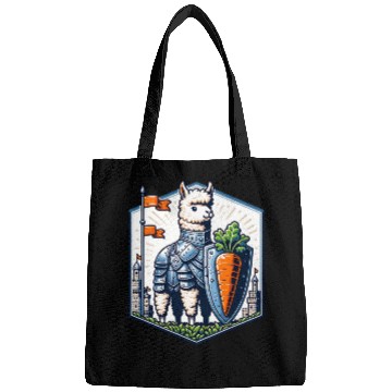 Discover Llama Knight With Carrot Shield Adventure Bags