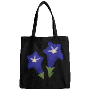 Discover blue gentian flowers Bags