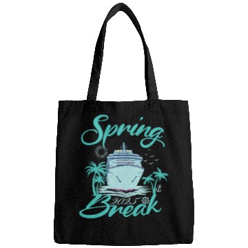 Discover Spring Break 2025 Cruise Ship Retro Design Bags