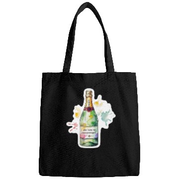 Discover Funny Will Work For Champagne Bubbly Wedding Bride Bags