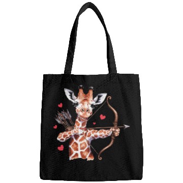 Discover Charming Giraffe Archer with Hearts and Bow Bags