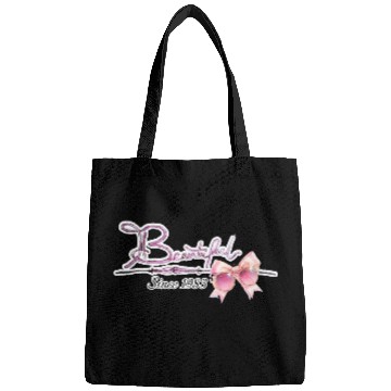 Discover Beautiful since1983 birthday typography Bags