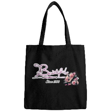 Discover Beautiful since 1988 birthday typography Bags