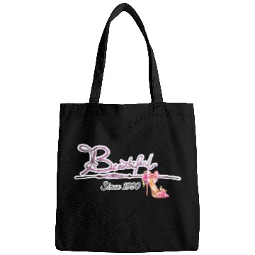 Discover Beautiful since 1990 birthday typography Bags