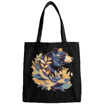 Discover Abstract Bear Nature Fusion Bags