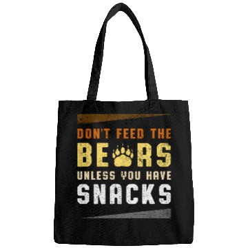 Discover Funny Bear Pride Don't Feed Bears Paw Print Snack Bags