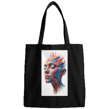 Discover A Hyper realistic Yet Surreal Full frontal Face Bags