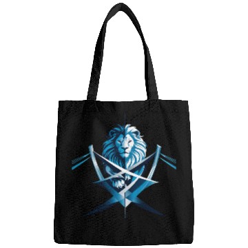 Discover Unity Emblem: Lion and Bridge Intertwined Bags