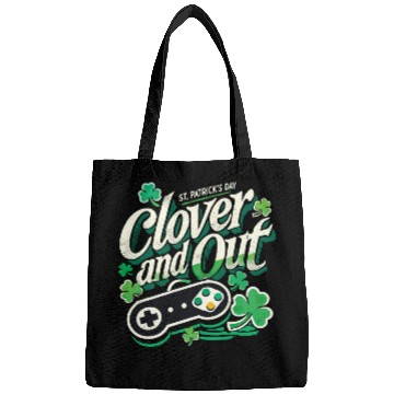 Discover St. Patrick's Day Retro Gaming Clover And Out Bags