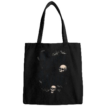 Discover Motivational Skull and Quote Born to Win Bags
