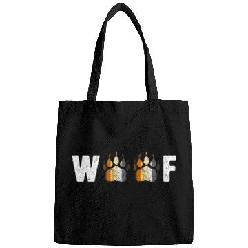 Discover Woof Bear Pride Paw Prints Gay Men LGBT Bear Flag Bags