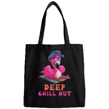 Discover Deep Chill Out Flamingo Summer Vacation Bags