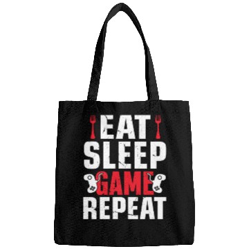 Discover Eat sleep game repeat! Bags