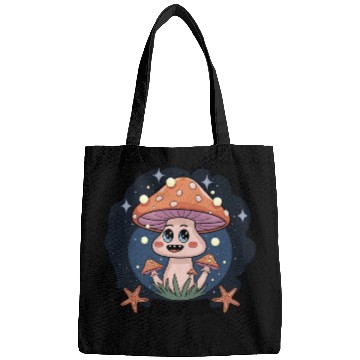 Discover Adorable Mushroom Kawaii Fairy Cottage Vibes Bags