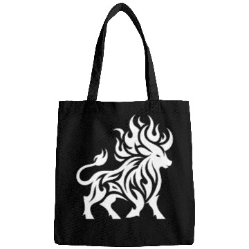 Discover Elegant Wild Burning Bull Tattoo Style Bags