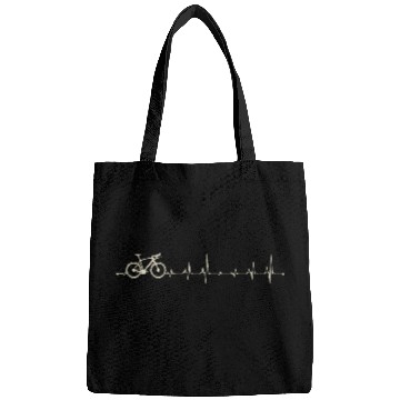 Discover Heartbeat Bike is my life Bags