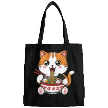Discover Kawaii Ramen Cat Bags