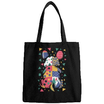 Discover Colorful Geometric Patchwork Abstract Bunny Bags