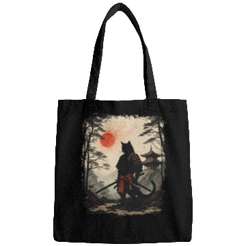 Discover Samurai Cat Warrior Bags Design