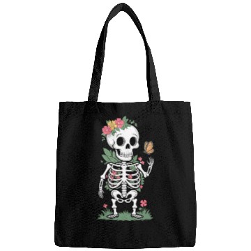 Discover Floral Skull Embrace Bags