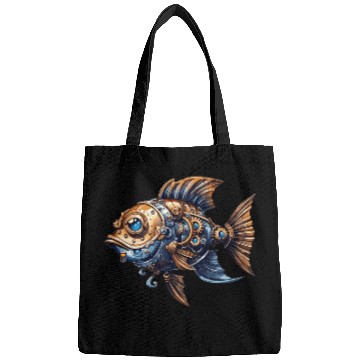 Discover Steampunk Fish Unique Fantasy Ocean Bags